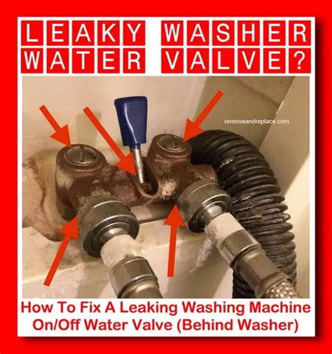 washing machine water supply valve leaking|Fixing the Leak: A Step